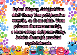 DZIEŃ CHŁOPKA - kochamy WAS potwornie
