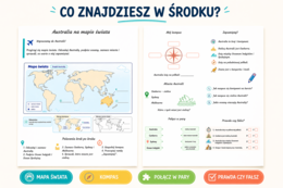 Karta pracy: „Australia na mapie świata”
