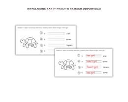 Kids Can 3 Unit 2 Klasa Trzecia Rodział Drugi Dodatkowe Zadania Ćwiczenia Powtórzenie Nazwy Zwierząt Części ciała zwierząt Karty Pracy