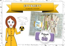 Etykiety na patyczki z imionami