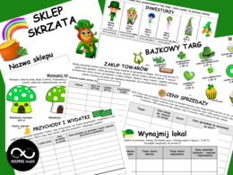Projekt matematyczny na Dzień Świętego Patryka: Sklep Skrzata (procenty, ułamki zwykłe i dziesiętne). Nauczanie Oparte na Projektach (PBL) dla kl.6-8