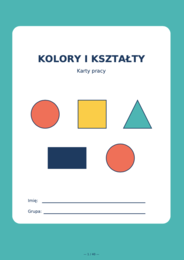 Kolory i kształty – karty pracy dla przedszkolaków