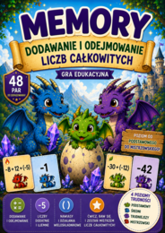 🐉 Smocze Memory – Liczby całkowite | Dodawanie i odejmowanie | Gra matematyczna
