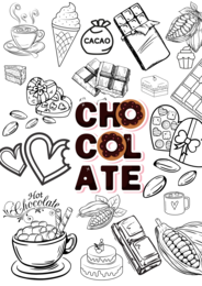 Dzień czekolady, kolorowanka XXL, gazetka