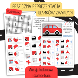 REPREZENTACJA GRAFICZNA UŁAMKÓW ZWYKŁYCH - kodowanka/bloksy