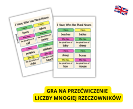 GRA JĘZYKOWA, PLURAL, LICZBA MNOGA, ANGIELSKI, GRY ANGIELSKIE