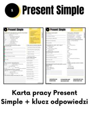 Karta pracy – Present Simple (z kluczem odpowiedzi)
