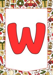 Girlanda Napis Wesołych Świąt Boże Narodzenie