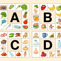 Alfabet Obrazkowy – Karty z Literami i Ilustracjami (A–Z)