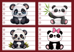 DZIEŃ PANDY – puzzle – biblioteka – świetlica – przedszkole – 12 wersji