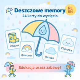„Deszczowe memory” – gra obrazkowa