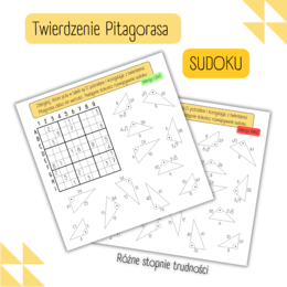 TWIERDZENIE PITAGORASA - sudoku. Wprowadzenie.