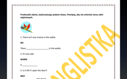 Przekształcanie zdań ze słowem kluczem - Egzamin Ósmoklasisty