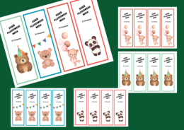 DZIEŃ PLUSZOWEGO MISIA – zakładki do książek – zakładka – kolor – wersja 1