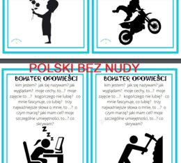 Opowiadanie twórcze, opis postaci, charakterystyka