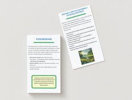 Zestawy pytań o rośliny i zwierzęta żyjące w okolicy.
