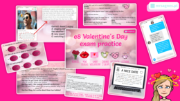 e8 Valentine's Day exam practice - gotowy mini arkusz
