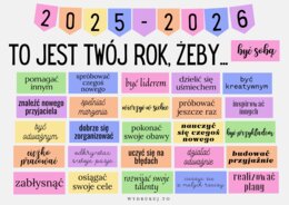 "To jest Twój rok, żeby..." - motywacyjna gazetka na szkolny korytarz (2025-2026)