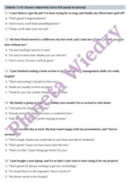 REAKCJE JĘZYKOWE - Zbiór zadań do egzaminu ósmoklasisty z języka angielskiego. Poziom A2/A2+ - codzienne sytuacje, uzupełnianie dialogów, tłumaczenie, dopasowywanie pytań