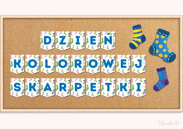 Dzień Kolorowej Skarpetki - dekoracja