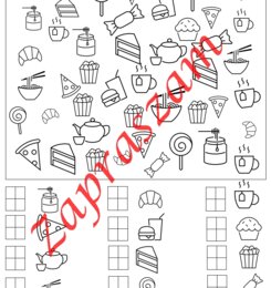 Znajdź i policz przedmioty. / jedzenie