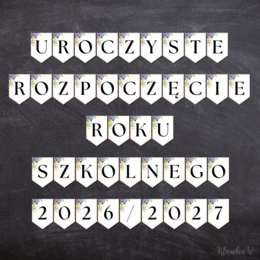 Uroczyste Rozpoczęcie Roku Szkolnego 2026/2027 - girlanda