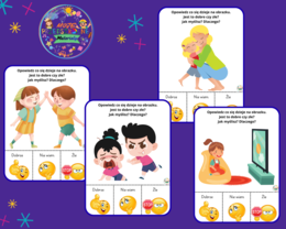 32 karty – Opowieść o obrazku. Ocena zachowań: Dobrze czy Źle? (Rozwój mowy i emocji)