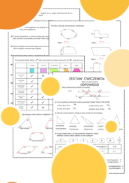 Zestaw powtórzeniowy. Karta pracy. Figury na płaszczyźnie. Geometria. Klasa 5
