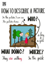 **Notatka wizualna: Opis obrazka – Matura ustna, zadanie 2**