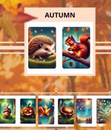 AUTUMN karty obrazkowe