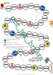 NWW i NWD, gra planszowa, wielokrotności i dzielniki, klasa 5
