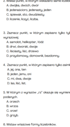 Egzamin ósmoklasisty - argumentacja 2, kartkówka, ortografia, części mowy