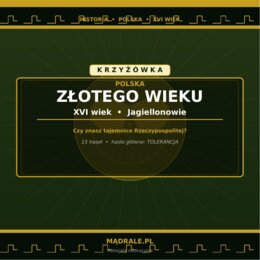 KARTA PRACY "POLSKA ZŁOTEGO WIEKU" + KRZYŻÓWKA + KLUCZ ODPOWIEDZI