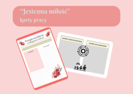 "Jesienna miłość" - dwie karty pracy