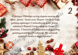 Matematyczny kalendarz adwentowy (klasy 7-8)