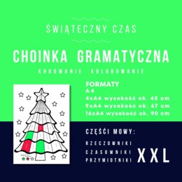 Choinka gramatyczna xxl - aktywizująca kolorowanka