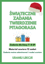 Świąteczne zadania. Twierdzenie Pitagorasa :)