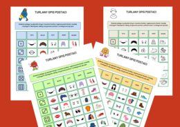 Turlany OPIS POSTACI - kl. 4-8 - ćwiczenia redakcyjne - ikonki