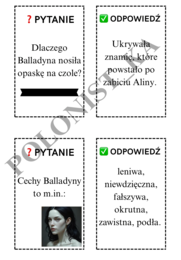 FISZKI - znajomość lektury "Balladyna"