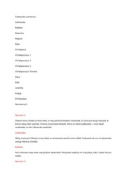 Scenariusz przedstawienia Calineczka - przedszkole