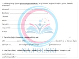 Liczebnik - kartkówka