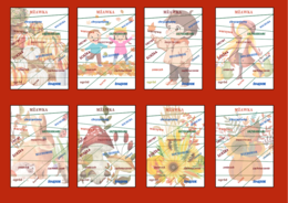JESIEŃ – ortografia – puzzle – 8 wersji