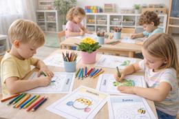 Wiosenne obrazki do dokończenia – karta pracy