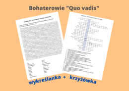 "Quo vadis" - wykreślanka + krzyżówka