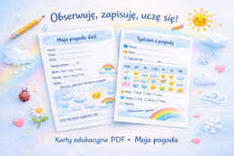 Moja pogoda – plakat do uzupełnienia