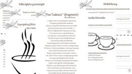 "Pan Tadeusz" - fragment o kawie, karty pracy