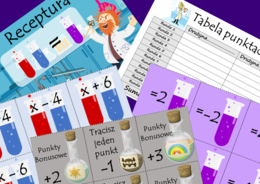 Rozwiązywanie Równań - Gra matematyczna - Laboratorium Chemika