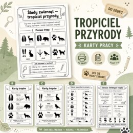 Ślady zwierząt. Tropiciel przyrody