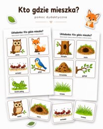 Układanka: kto gdzie mieszka?