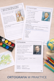 WIELKA I MAŁA LITERA. Zestaw zadań + Komentarz i odpowiedzi